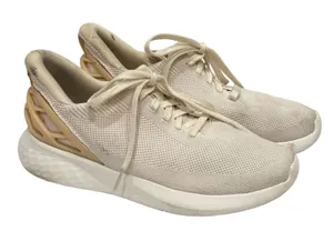 Kizik Athens Sneakers Mens 7.5‎ Womens 9 Cream Peach Shoes Hands-Free Cage G2FC thumbnail 1