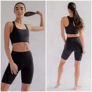 💕GIRLFRIEND COLLECTIVE💕 High Rise Pocket Bike Short ~ Black Large L NWT thumbnail 8