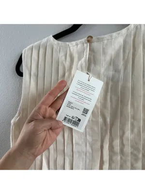 Sézane MOLLY Blouse - Ecru - Linen thumbnail 5