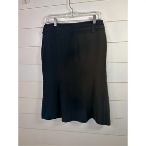 Karen Millen Women's Paneled Bow Belted Flared Hem Mini Skirt Black Size 6 thumbnail 13