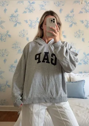 Gap Grey Sweatshirt Hooded thumbnail 1