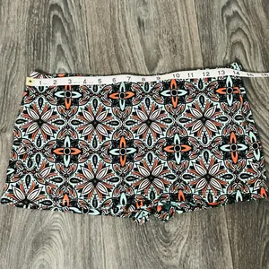 Free People Mona Micro Mini Skort Sz XS Mandala Pink Green Festival Whimsy Fairy thumbnail 6