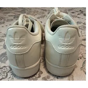 Adidas Superstar Off-White Women’s Size 9 Sneaker H03916 Low Top Shell Toe thumbnail 5