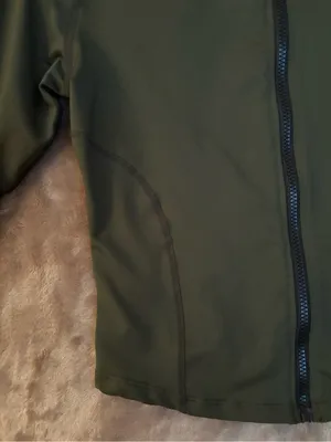 Olive Green Women's Athletic Zip thumbnail 3