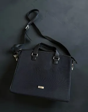 TUMI Black Laptop Computer Crossbody Travel Bag thumbnail 1