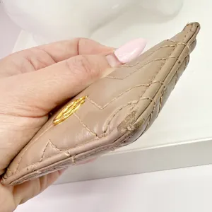 Gucci Marmont GG Chevron Calfskin Leather Card Case thumbnail 8