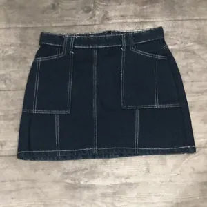 Bdg by urban outfitters dark blue denim skirt Nwot thumbnail 2