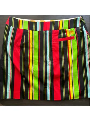 Loudmouth Skort Women's Size 10 Multi-color Striped Golf thumbnail 5