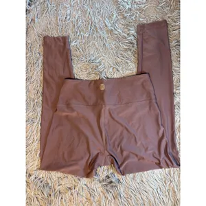 Balance Collection Mauve Brown High Waisted Coolmax Leggings Size Large 12-14 thumbnail 5