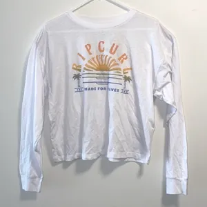 NWT Ripcurl long sleeve semi crop surf T-shirt thumbnail 1
