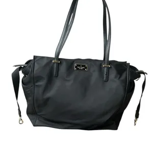 Kate Spade Kaylie Baby Bag Classic Black Nylon Tote Diaper Bag thumbnail 1