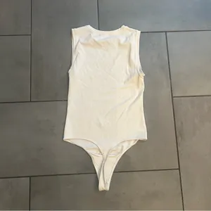Abercrombie & Fitch Soft Collection Sleeveless Bodysuit in White thumbnail 4