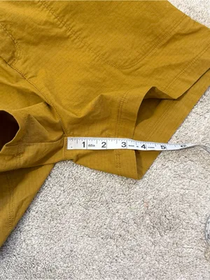 Title Nine Women’ Rosie Utility Romper Jumpsuit Ripstop Outdoor in Mustard XS thumbnail 12