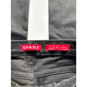 SPANX Skinny Britches Denim Flare Jeans Black Petite 6 NWT thumbnail 4