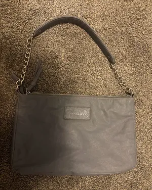 Vintage Angels grey rhinestone baguette shoulder bag Y2K thumbnail 1