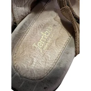 Jambu Terra Fusion Dune‎ Sandals Womens 6M Design Tan Mary Jane Comfort Stripy thumbnail 4