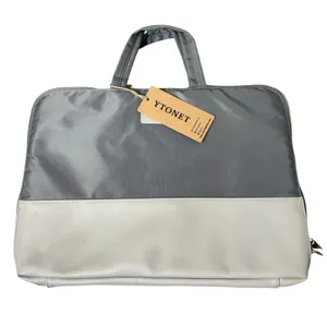 Ytonet 15.6 Inch Womens Laptop Sleeve Carrying Case Water Resistant Gray NWT thumbnail 1