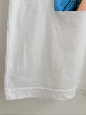 Kacey Musgraves off-the-shoulder white cotton t-shirt thumbnail 6