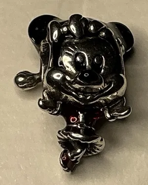 Pandora Disney Minnie Mouse Santa Hat Red Enamel Charm ALE S925 thumbnail 1
