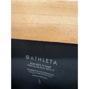 Athleta Run With It Pant Black Active Running Joggers Womens Size Large thumbnail 6