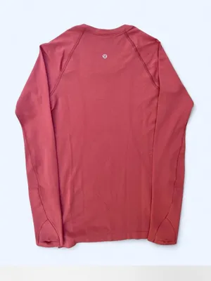 Lululemon Swiftly Tech Long Sleeve shirt 2.0 hip length cherry tint yoga Pilates thumbnail 5