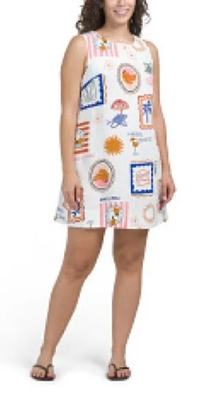Anthropologie Paper Heart linen Blend dress‎ women’s size small new with tags thumbnail 1