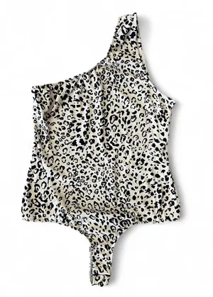 Le Lis One-Shoulder Bodysuit Cheetah M thumbnail 1