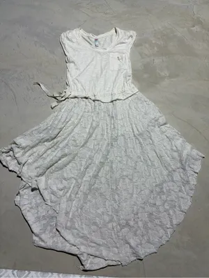 Free people FP Beach Women's Cream boho cotton Dress small thumbnail 2