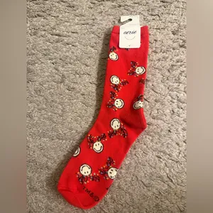 Aerie American Eagle AE Red Pink Christmas Graphic Women’s Crew Socks Set thumbnail 13