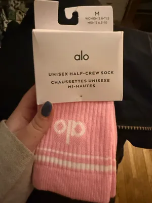 Alo Pink Socks Yoga thumbnail 1