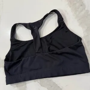 All In Motion Racerback Sports Bra Women's Medium Black Workout Running Training thumbnail 4