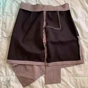 Zara Black & White Houndstooth mini Skirt with Bow Knot thumbnail 10