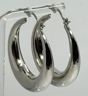 925 Sterling Silver Hoops Earrings thumbnail 1