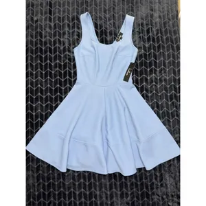 Lulus Home Before Daylight Periwinkle Sleeveless Skater Dress Sz Small NWT thumbnail 2
