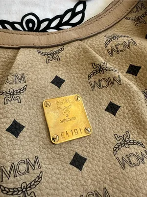 MCM Visetos Signature Beige HOBO Bag thumbnail 2