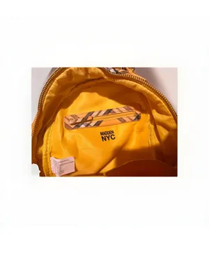 Steve Madden Plaid Yellow Mini Backpack - Women's Fashion Bag thumbnail 3