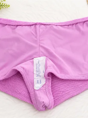 Dippin’ Daisy’s Pink Textured Bikini Set Size M Bali Top High Waist Bottom thumbnail 3