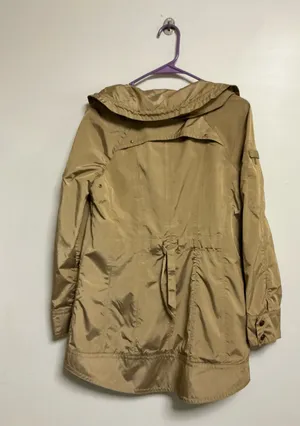 Cole Haan Women's Tan Beige Iridescent Lightweight Trench Rain Coat thumbnail 3
