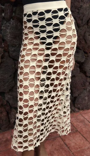 Zara Mesh Midi Skirt thumbnail 1