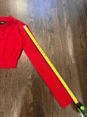 Cider Red V-Neck Collared Button Sweater thumbnail 6