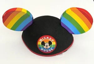 Disney PRIDE Rainbow‎ Mickey Ears Hat New LGBTQ Disney World 2021 Classic thumbnail 1