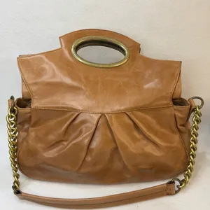 Hobo International Marilyn Shoulder Bag Tan Light Brown Gold Tone Hardware thumbnail 2