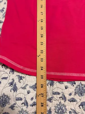 Ekouaer women’s size Small Hot Pink Pajamas shorts and short sleeve top COTTON thumbnail 5