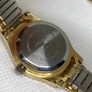 Vintage advance women’s gold tone watch 24mm round case quartz analog running thumbnail 6