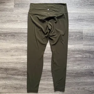 lululemon Olive Green High-Rise Leggings 28”Align Tights Size 14 thumbnail 3