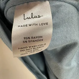 Lulus Feel Like Dancing Blue Crop Top Minimalist Stretch Jersey Basics Small NWT thumbnail 8