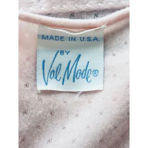 VTG 70s 80s Val Mode Pink 2PC Pajama Set Lace Yoke Cottagecore Coquette Medium thumbnail 3