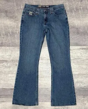 Cruel Girl Medium Wash Bootcut Western Jean Womens 11 (32.5X32) Low Rise Stretch thumbnail 1