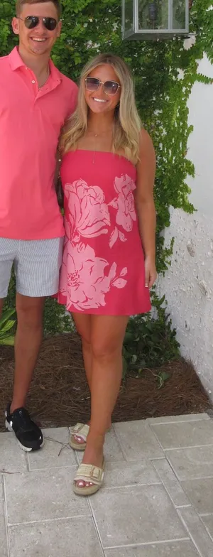 Linen Floral Dress thumbnail 1