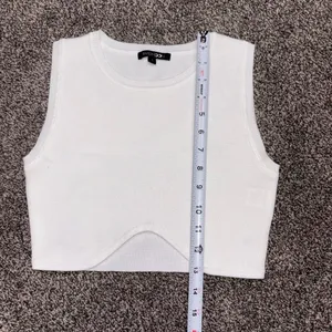 Papermoon Boutique White Crop Top Size Small thumbnail 3
